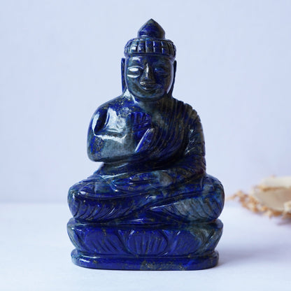 Blue Lapiz Lazuli BUDDHA Carving