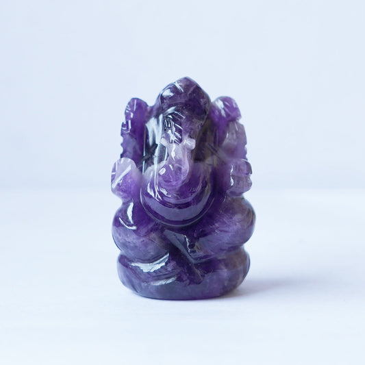 Purple Amethyst Lord Ganesha Carving