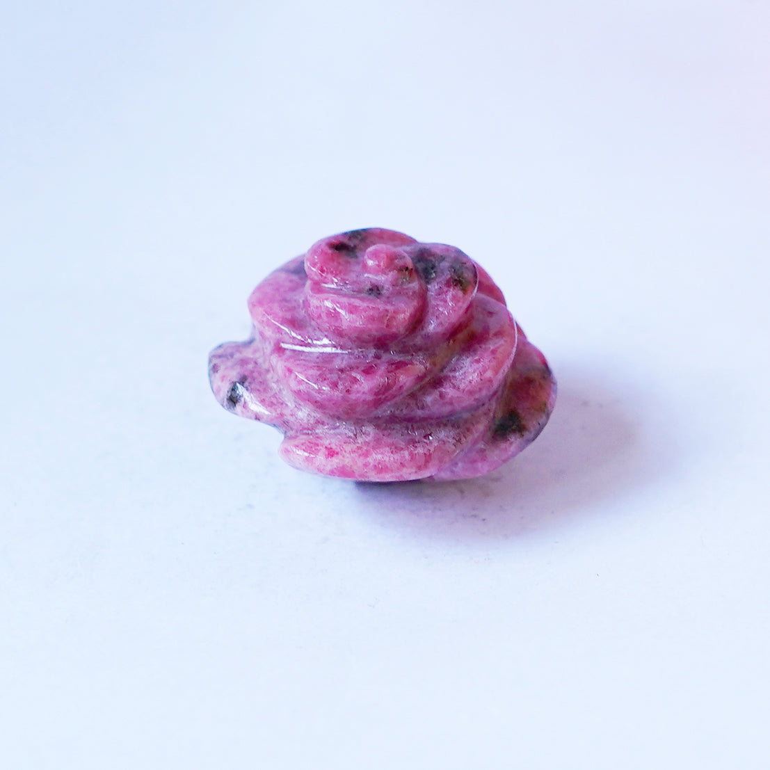 Top Quality Pink Rhodonite Rose Carving