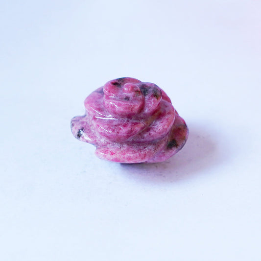 Top Quality Pink Rhodonite Rose Carving