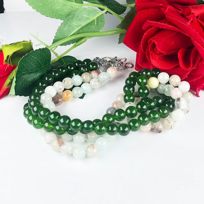 Green Aventurine and Jasper Necklace