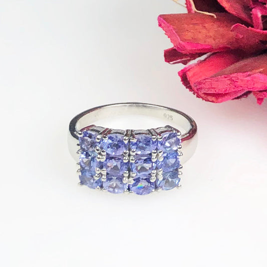 Gorgeous Blue Tanzanite Sterling Silver Ring