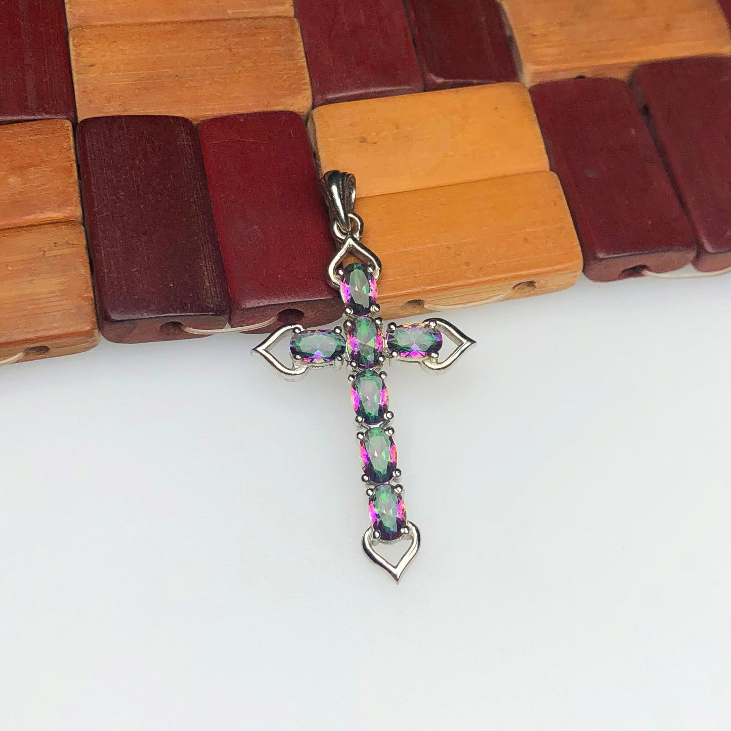 Gorgeous Blue Mystic Topaz Sterling Silver Pendant