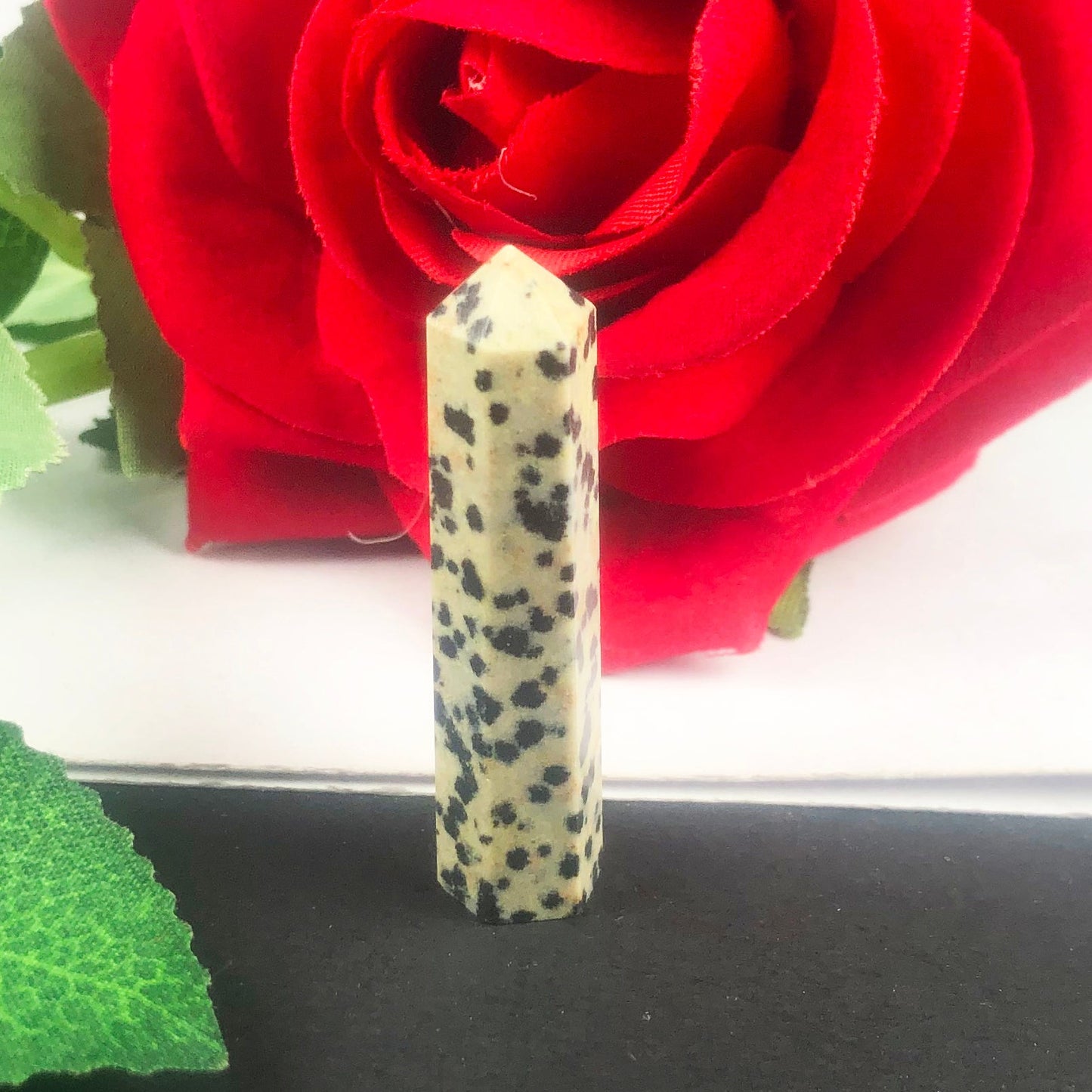 Beautiful Dalmatian Jasper Crystal Point