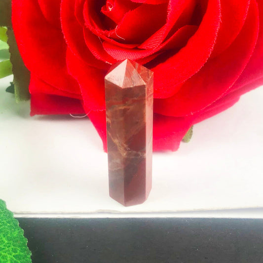 Elegant Red Garnet Crystal Point