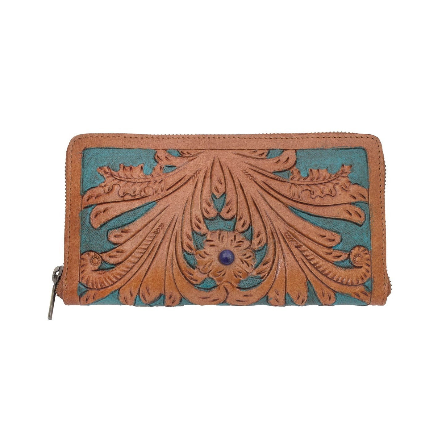 Awesome Handmade Lapis lazuli Leather Wallet