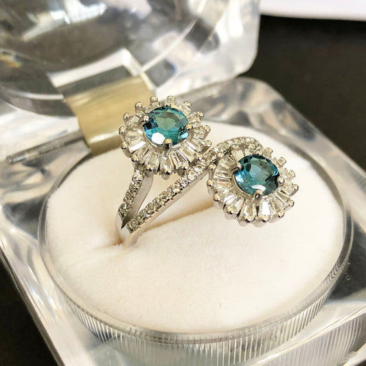 Top Quality London Blue Topaz Sterling Silver Ring