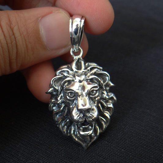 Elegant Lion Sterling Silver Pendant
