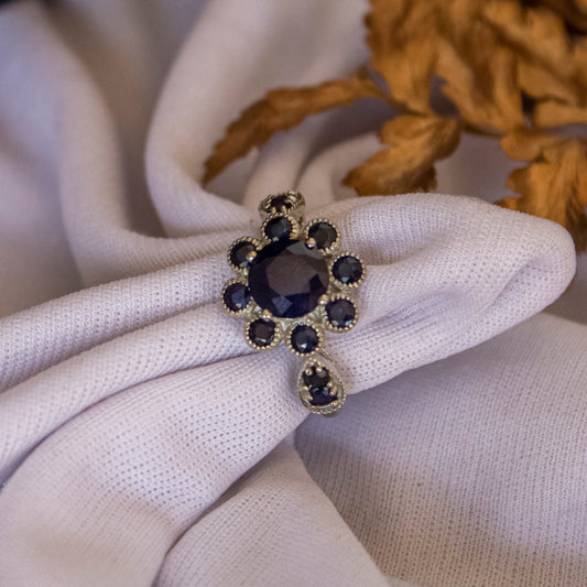 Gorgeous Blue Sapphire Sterling Silver Ring